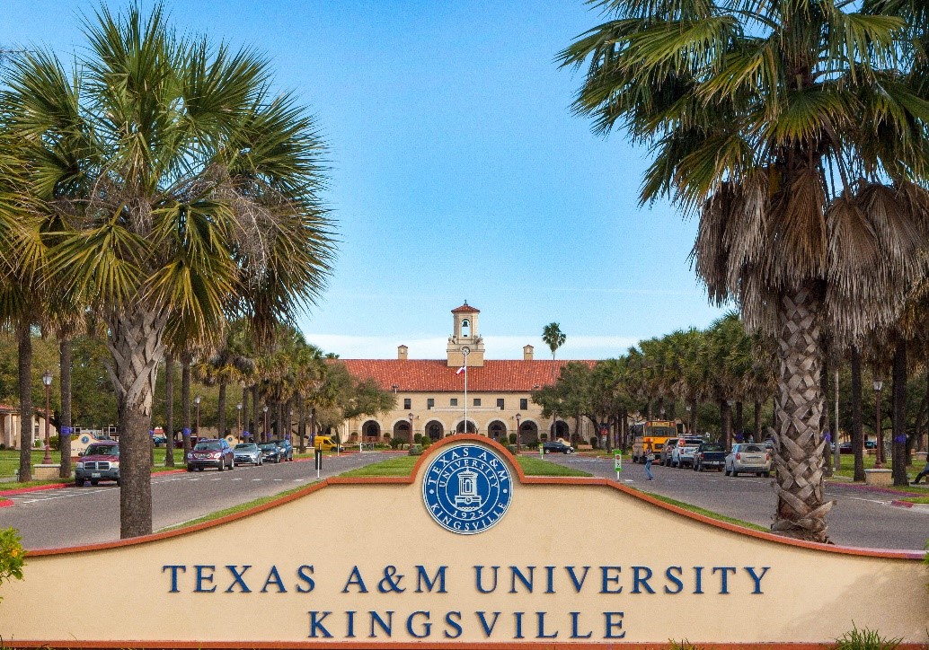 Texas A&M University-Kingsville's Entrance Sign On Campus